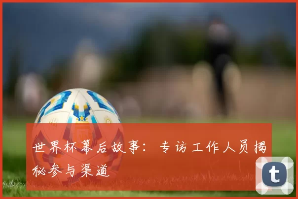 世界杯幕后故事:专访工作人员揭秘参与渠道