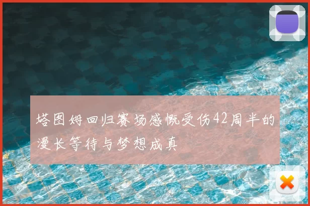 塔图姆回归赛场感慨受伤42周半的漫长等待与梦想成真