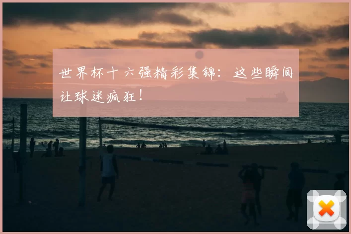 世界杯十六强精彩集锦:这些瞬间让球迷疯狂!