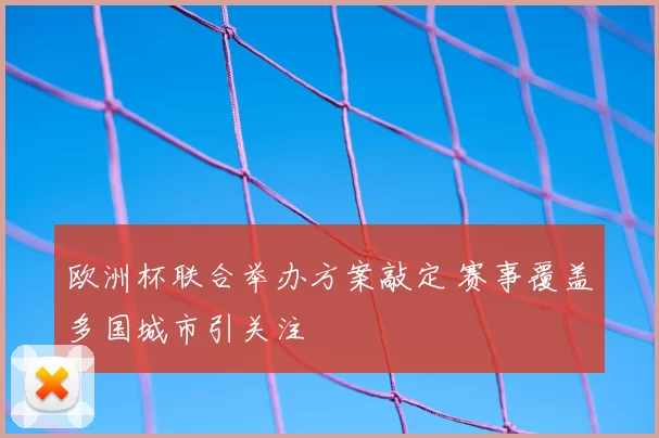 欧洲杯联合举办方案敲定 赛事覆盖多国城市引关注